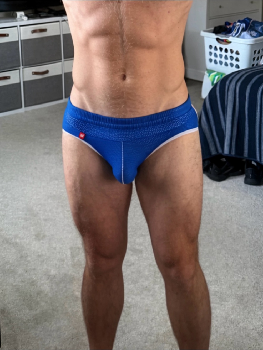 Men's Blue Mesh Jock Brief XL NWOT